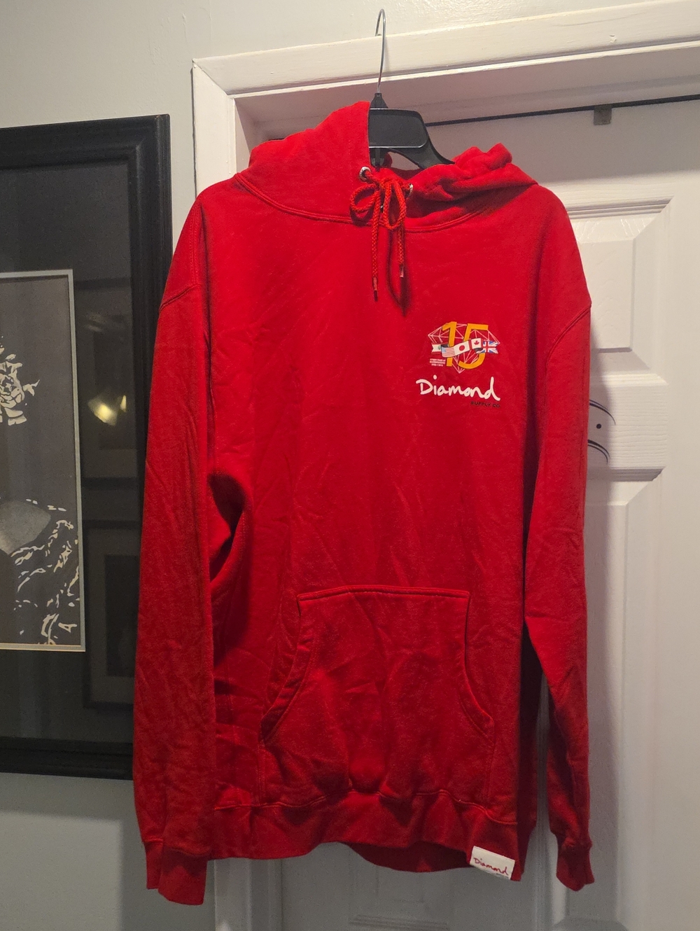 Diamond Supply Co. Red Pullover Hoodie